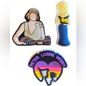 3pc Assorted Taylor Swift Croc Snaps